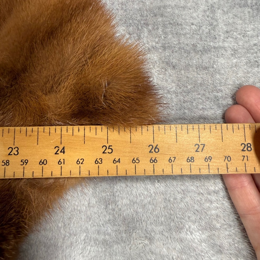 Brodey Draimin Furs Stole Women OS Brown Vintage Real Fur Wrap Glam Mob Wife - Picture 11 of 11